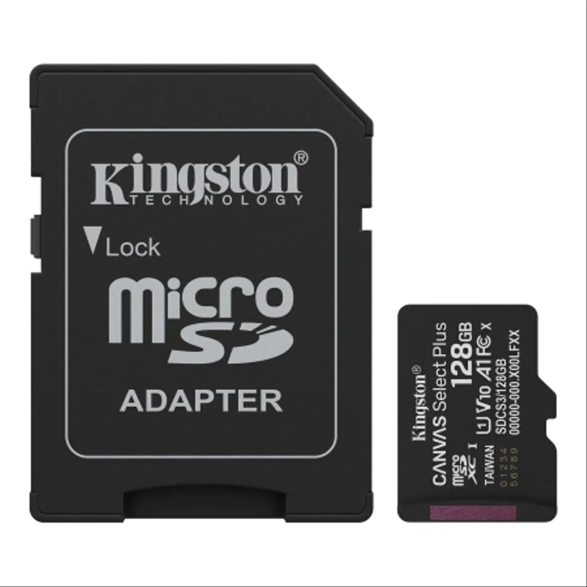 Kingston MicroSD Canvas Select Plus Memory Card 128GB A1 Class10