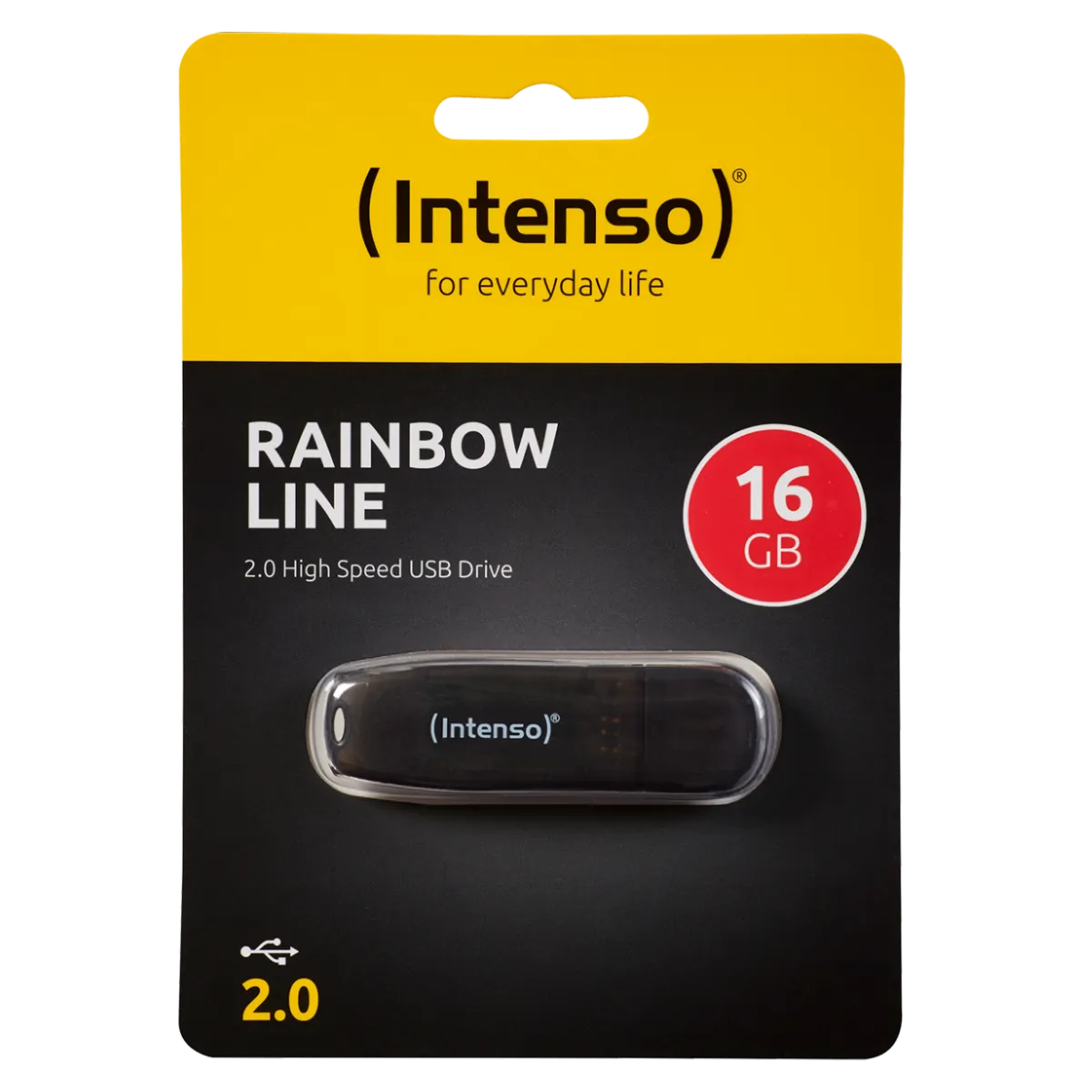 (Intenso) USB Flash drive 16GB Hi-Speed USB 2.0, Rainbow Line, CRNI - USB2.0-16GB/Rainbow