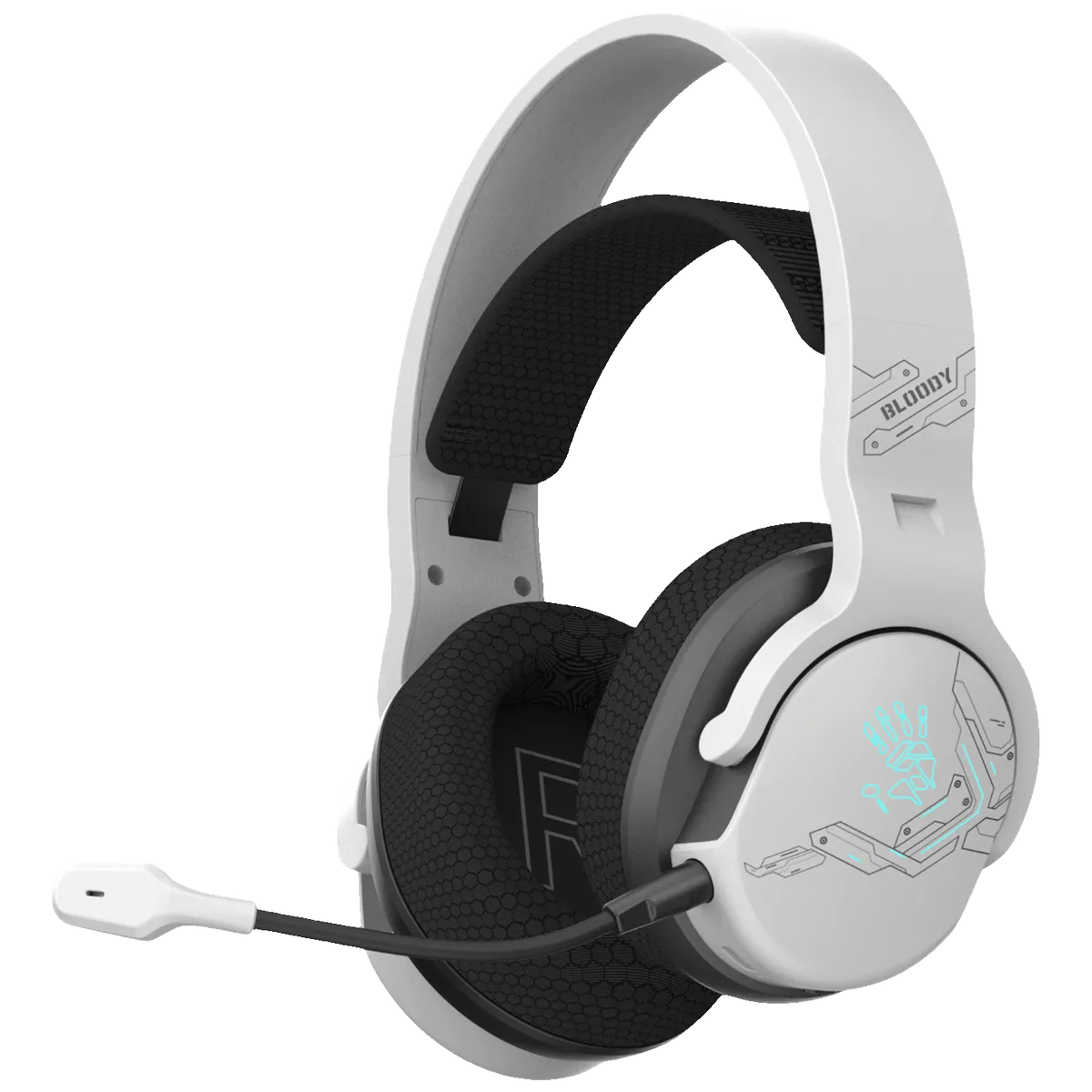 Bloody Bežične/žične slušalice sa mikrofonom,gaming, RGB - A4-GR370, White