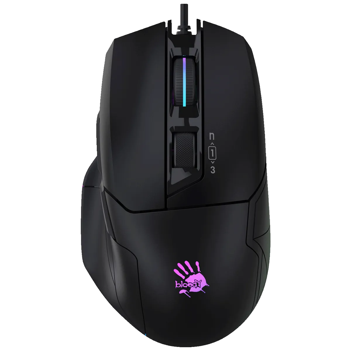 Bloody Miš optički, gaming, 10.000 dpi, RGB, USB - A4-W70 MAX Stone Black