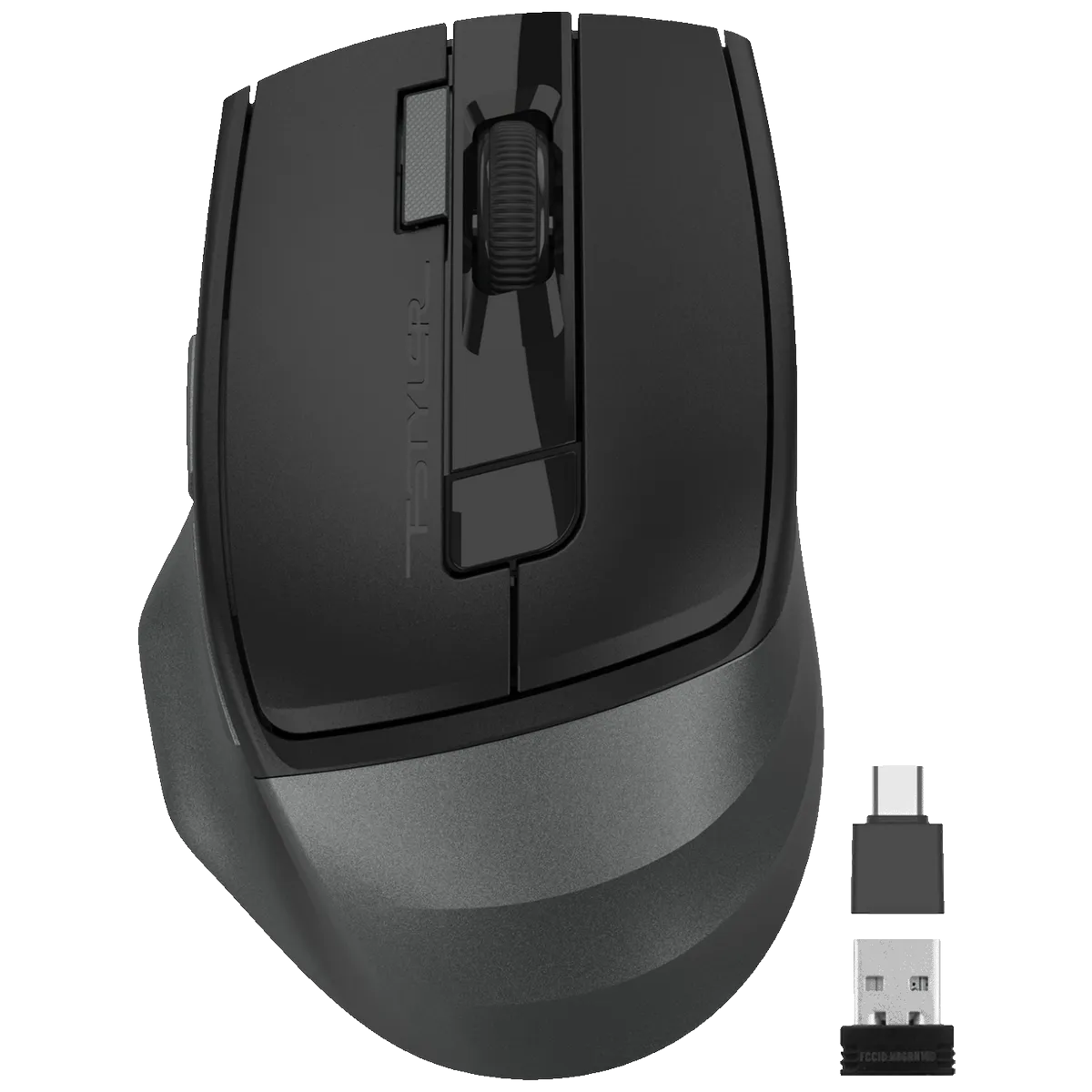 A4Tech Bežični miš, optički, 2000 dpi, USB nano prijemnik + USB-C - A4-FG45CS AIR2