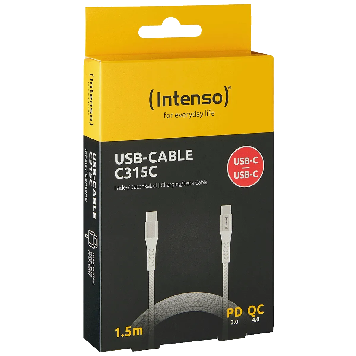 (Intenso) USB kabl za smartphone, USB type C, 1.5 met. - USB-Cable C315C