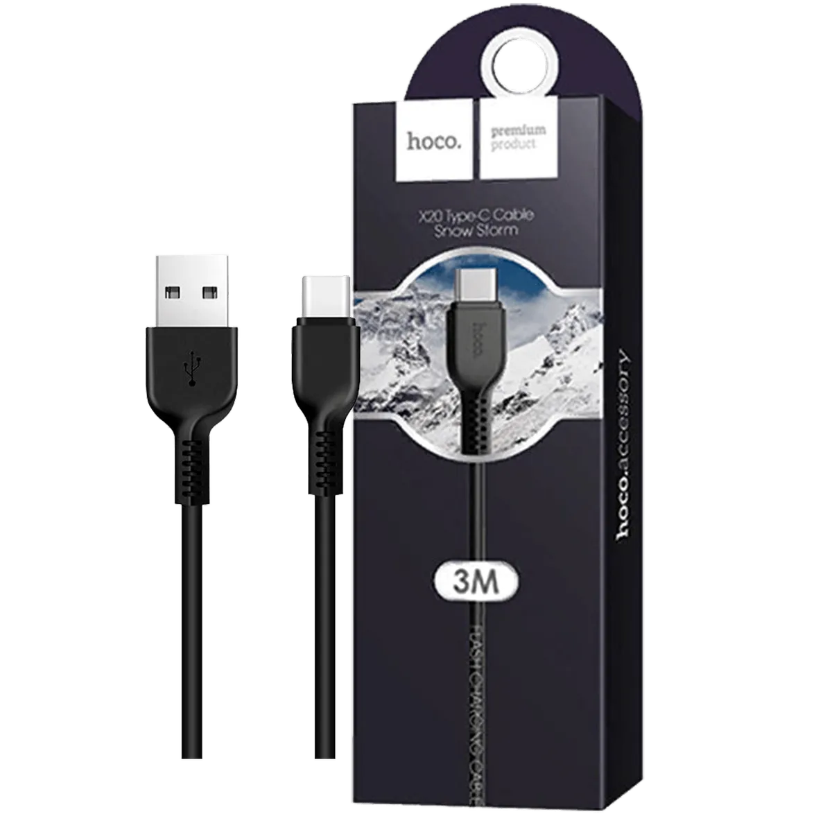 hoco. USB kabl za smartphone , USB type C, dužina 3 met. - X20 Flash type C 3m