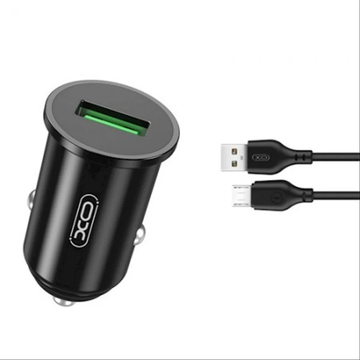 XO TZ12 Car charger QC3.0 18W + Micro USB Cable 1m