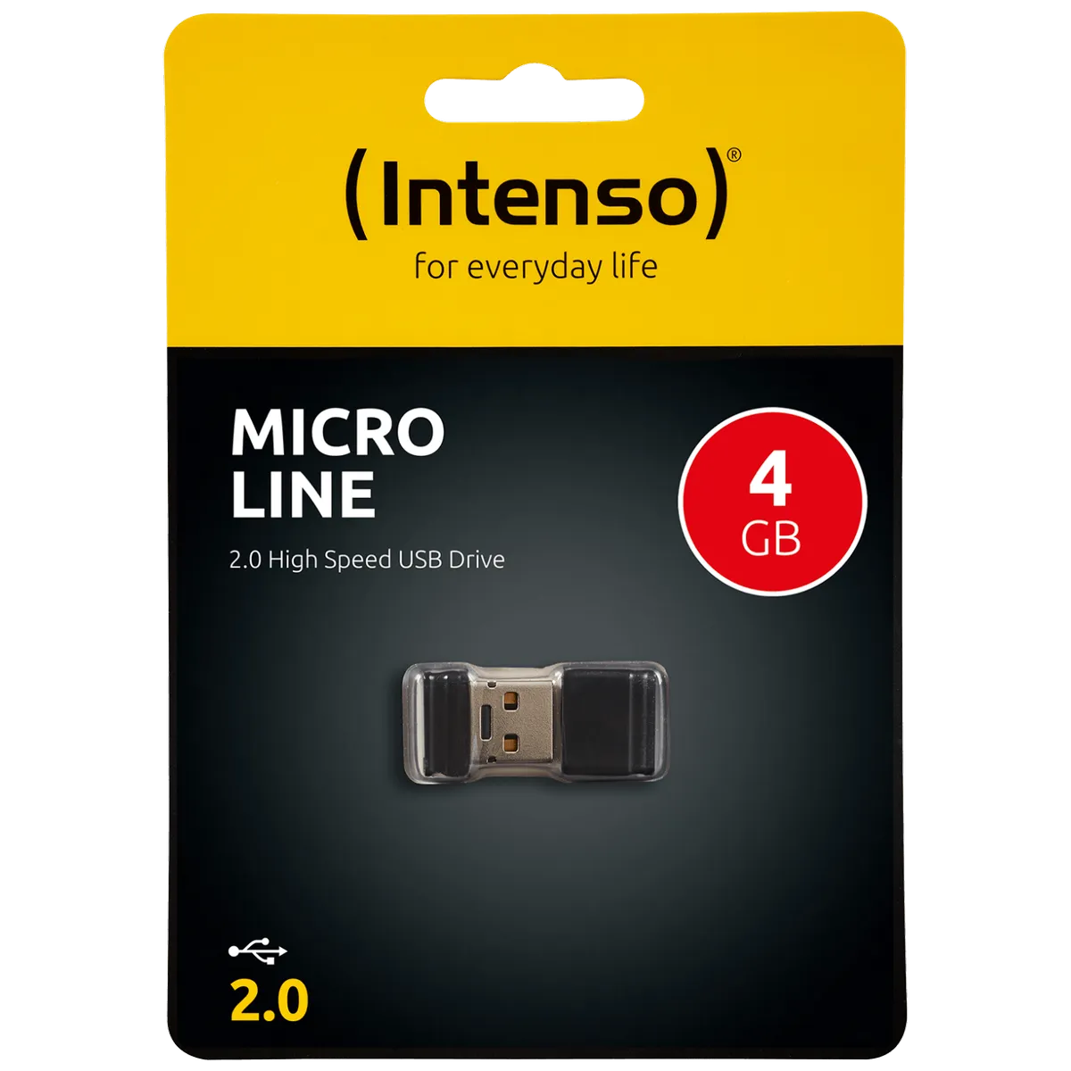 (Intenso) USB Flash drive 4GB Hi-Speed USB 2.0, Micro Line - ML4