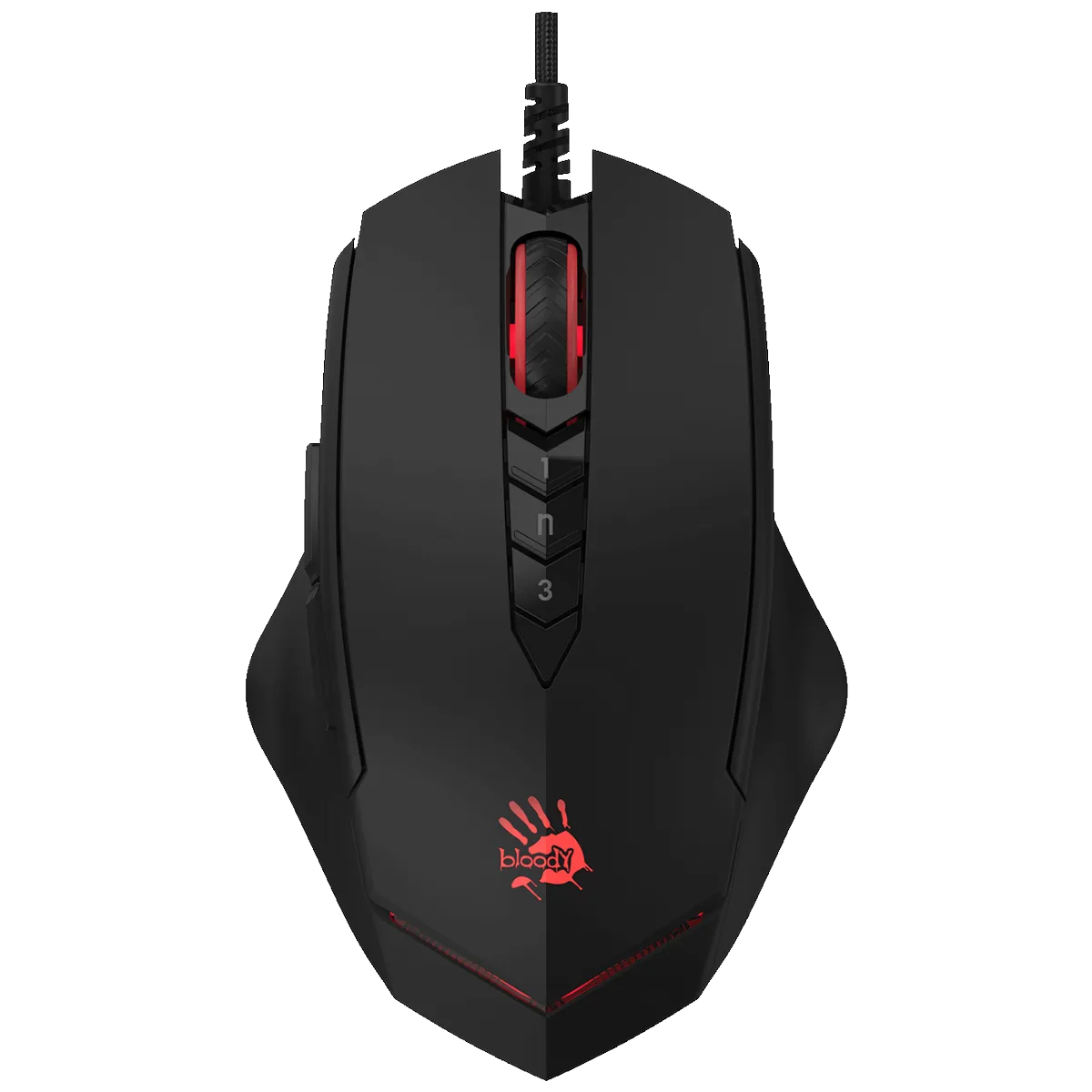 Bloody Miš optički, gaming, 3200 dpi, USB - A4-V8M Multi-Core Gun3