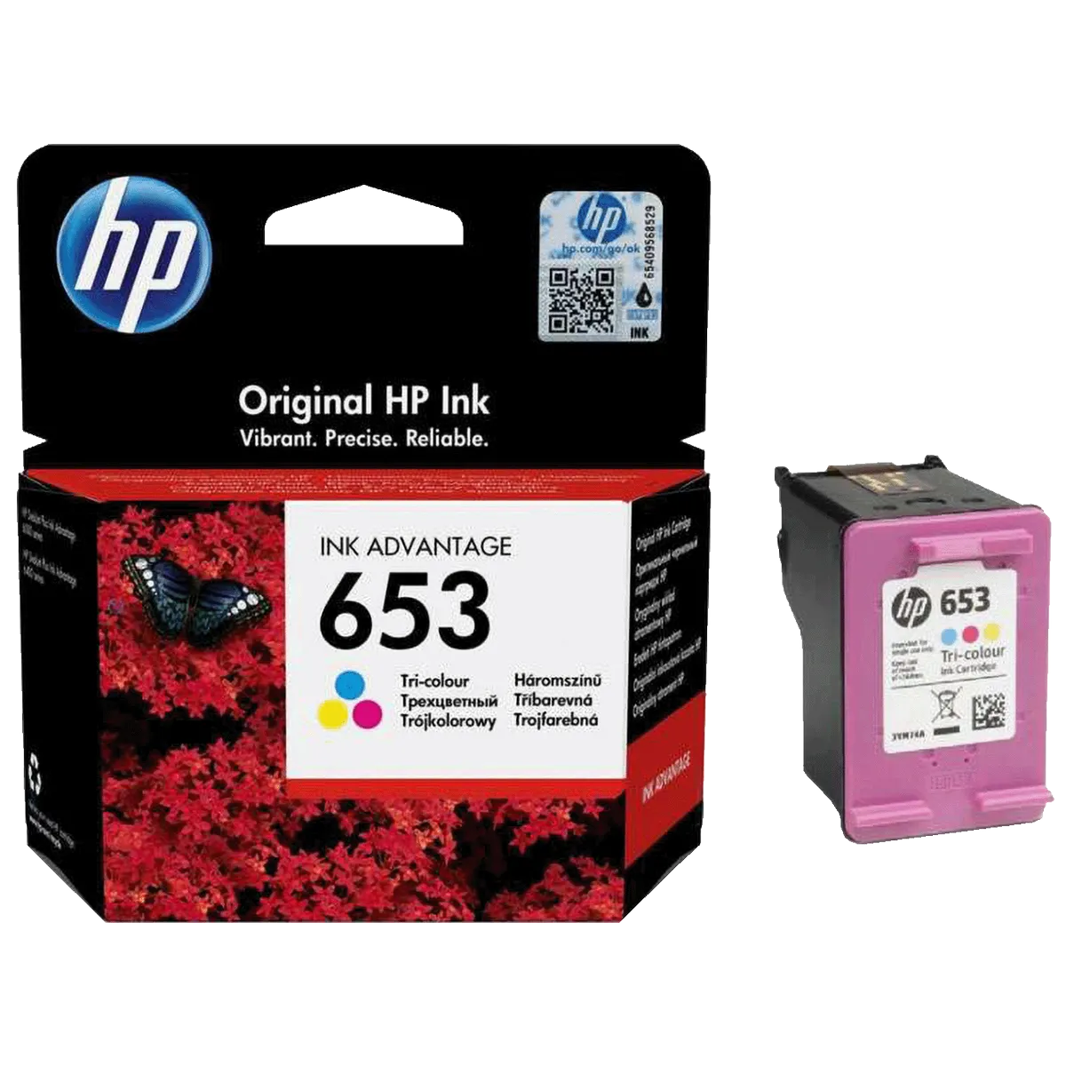 HP Tinta 653, (3YM74AE), color - HP653; 3YM74AE