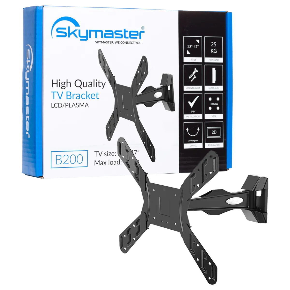Skymaster Nosač za TV prijemnike 14" - 47", 25 kg, 2D - B200