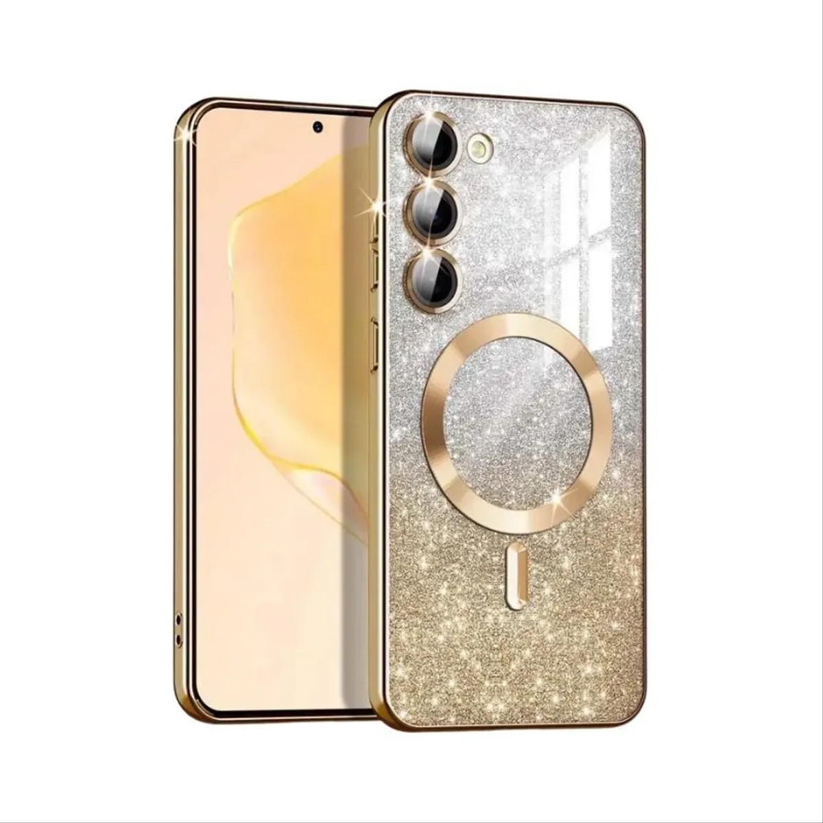 MagSafe glitter maskica Samsung S24 Plus Gold