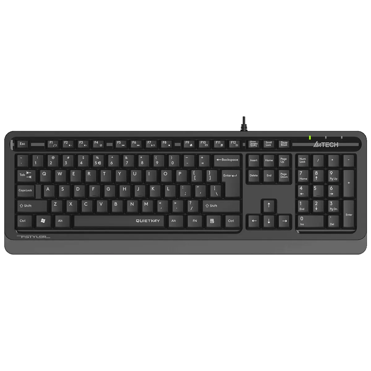A4Tech Tastatura multimedijalna, USB, vodootporna - A4-FK10 US GREY