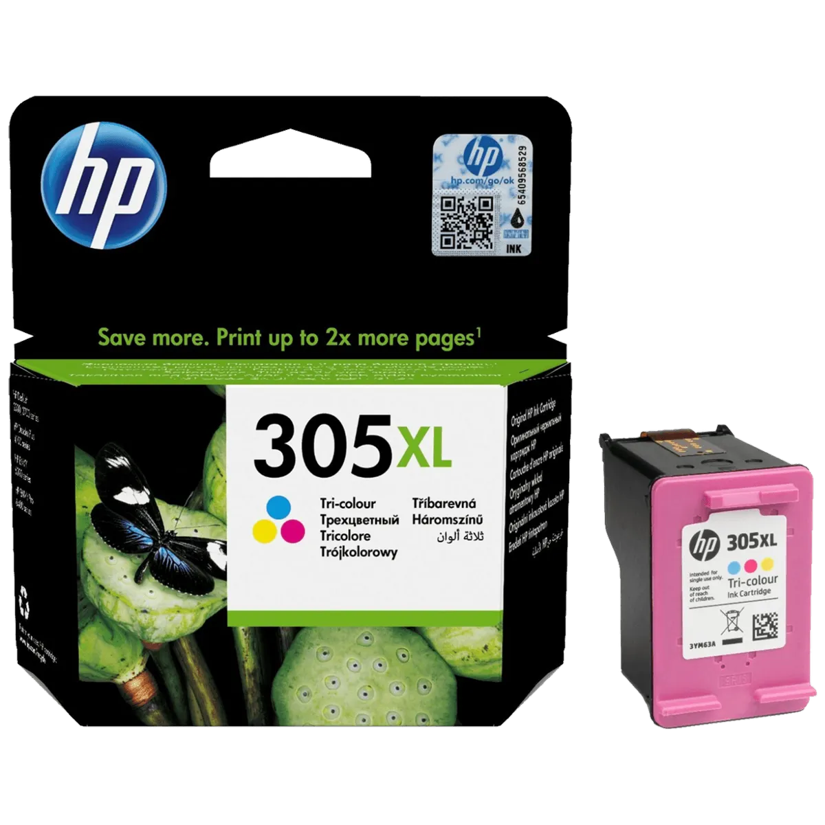 HP Tinta 305XL, ( 3YM63AE ), kolor - HP305XL; 3YM63AE