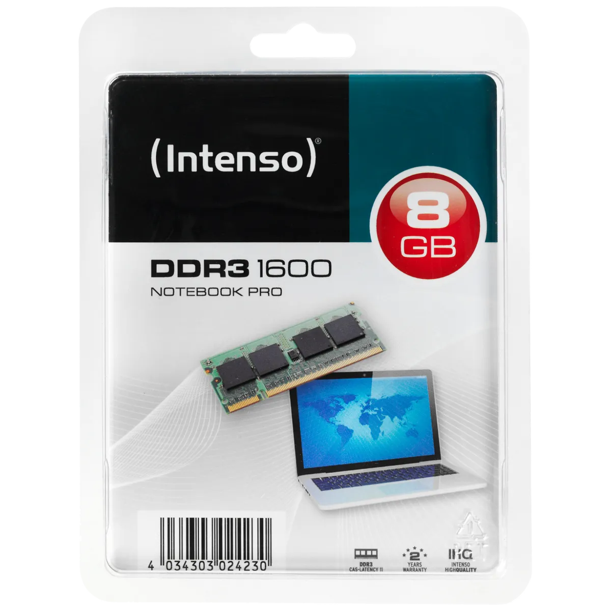 (Intenso) Memorija DDR3 SO-DIMM 8GB@1600MHz, CL11 - DDR3 Notebook 8GB/1600MHz
